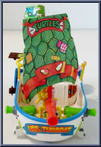 Leo's Jolly Turtle Tubboat from Teenage Mutant Ninja Turtles - 1991 - Accessories manufactured by Playmates [Loose]