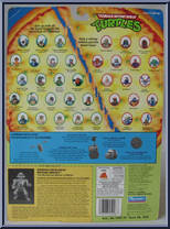 Warrior Metalhead Michaelangelo from Teenage Mutant Ninja Turtles - Warriors (with Coins) manufactured by Playmates [Back]