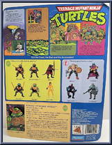 Michaelangelo (Soft Head) from Teenage Mutant Ninja Turtles - 1988 - Basic Figures manufactured by Playmates [Back]