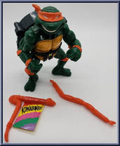 Talkin' Michaelangelo from Teenage Mutant Ninja Turtles - Talkin' Turtles manufactured by Playmates [Loose]