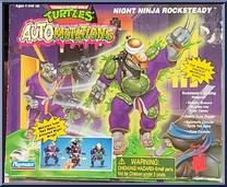 Night Ninja Rocksteady [Reissue] from Teenage Mutant Ninja Turtles - Auto Mutations manufactured by Playmates [Front]