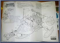 Pizza Skimmin' Jet Boat from Teenage Mutant Ninja Turtles - 1994 - Accessories manufactured by Playmates [Instructions]