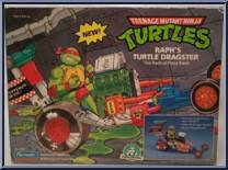 Raph's Turtle Dragster from Teenage Mutant Ninja Turtles - 1991 - Accessories manufactured by Playmates [Front]
