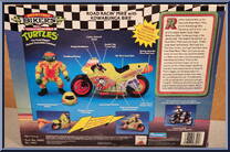 Road Racin' Mike with Kowabunga Bike from Teenage Mutant Ninja Turtles - Bodacious Bikers manufactured by Playmates [Back]