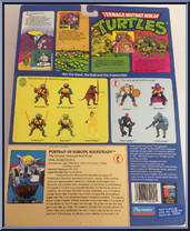 Robotic Rocksteady [Reissue] from Teenage Mutant Ninja Turtles - 1998 - Basic Figures manufactured by Playmates [Back]