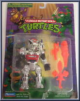 Robotic Rocksteady [Reissue] from Teenage Mutant Ninja Turtles - 1998 - Basic Figures manufactured by Playmates [Front]