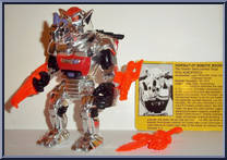Robotic Rocksteady from Teenage Mutant Ninja Turtles - 1993 - Basic Figures manufactured by Playmates [Loose]