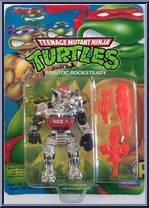 Robotic Rocksteady from Teenage Mutant Ninja Turtles - 1993 - Basic Figures manufactured by Playmates [Front]