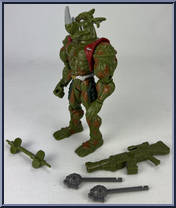 Supermutant Rocksteady from Teenage Mutant Ninja Turtles - Super-Mutants manufactured by Playmates [Loose]