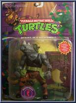 Rocksteady [Reissue] from Teenage Mutant Ninja Turtles - 1994 - Basic Figures (with Cards) manufactured by Playmates [Front]