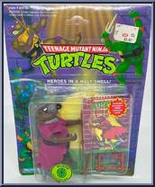 Splinter [Reissue] from Teenage Mutant Ninja Turtles - 1994 - Basic Figures (with Cards) manufactured by Playmates [Front]