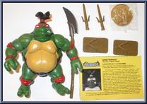 Sumo Raphael from Teenage Mutant Ninja Turtles - Sumo Turtles (with Coins) manufactured by Playmates [Loose]