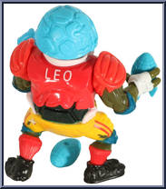 T. D. Tossin' Leo from Teenage Mutant Ninja Turtles - Sewer Sports Allstar Turtles manufactured by Playmates [Loose]