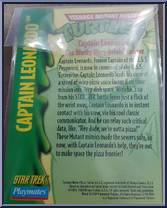 Captain Leonardo from Teenage Mutant Ninja Turtles - Star Trek Turtles (with Cards) manufactured by Playmates [Card]