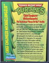 Chief Engineer Michaelangelo from Teenage Mutant Ninja Turtles - Star Trek Turtles (with Cards) manufactured by Playmates [Card]