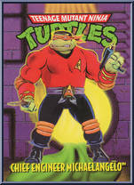 Chief Engineer Michaelangelo from Teenage Mutant Ninja Turtles - Star Trek Turtles (with Cards) manufactured by Playmates [Card]
