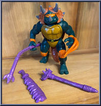 Tricera Mike from Teenage Mutant Ninja Turtles - Dino Turtles manufactured by Playmates [Loose]