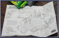 Turtle Tank from Teenage Mutant Ninja Turtles - Mutant Military - Accessories manufactured by Playmates [Instructions]