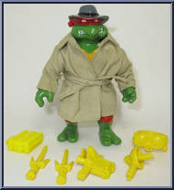 Undercover Raph from Teenage Mutant Ninja Turtles - Undercover Turtles (with Cards) manufactured by Playmates [Loose]