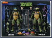 Leonardo / Donatello from Teenage Mutant Ninja Turtles - 1990 Movie - Exclusives manufactured by Neca [Front]