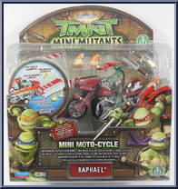 Mini Moto-Cycle (Raphael) from Teenage Mutant Ninja Turtles - 2007 Movie - Mini Mutants manufactured by Playmates [Front]