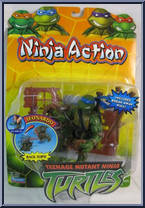 Leonardo from Teenage Mutant Ninja Turtles - Animated - Ninja Action: Series 1 manufactured by Playmates [Front]