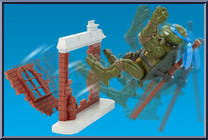 Leonardo from Teenage Mutant Ninja Turtles - Animated - Ninja Action: Series 1 manufactured by Playmates [Loose]