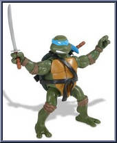 Leo from Teenage Mutant Ninja Turtles - Animated - Shell-Astics Turtles manufactured by Playmates [Loose]