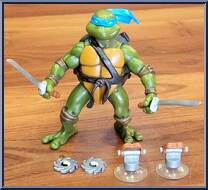 Leonardo from Teenage Mutant Ninja Turtles - Animated - Basic Assortment - 2003 manufactured by Playmates [Loose]