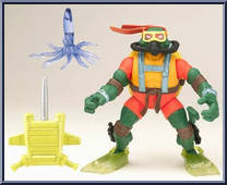 Michelangelo from Teenage Mutant Ninja Turtles - Animated - Deep Divin' manufactured by Playmates [Loose]