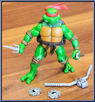 Raphael from Teenage Mutant Ninja Turtles - Animated - Basic Assortment - 2003 manufactured by Playmates [Loose]