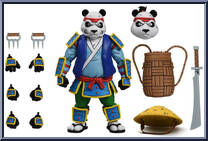 Panda Khan (Crouching Panda, Hidden Turtles) from Teenage Mutant Ninja Turtles - Classic Cartoon - Basic Series manufactured by Neca [Loose]