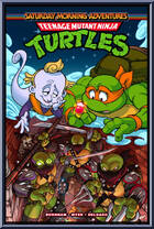 Dark Leonardo from Teenage Mutant Ninja Turtles - Classic Cartoon - Basic Series manufactured by Neca [Front]
