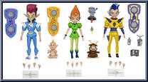Neutrinos (3-Pack) from Teenage Mutant Ninja Turtles - Classic Cartoon - Multi-Packs manufactured by Neca [Loose]