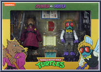 Splinter vs. Baxter from Teenage Mutant Ninja Turtles - Classic Cartoon - Multi-Packs manufactured by Neca [Front]