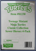Sewer Heroes 4-Pack from Teenage Mutant Ninja Turtles - Classic Collection - Multi-Packs manufactured by Playmates [Front]