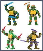 Toon Turtles 4-Pack from Teenage Mutant Ninja Turtles - Classic Collection - Multi-Packs manufactured by Playmates [Loose]