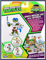 Space Rescue Leo (with Jetpack) from Teenage Mutant Ninja Turtles - Half Shell Heroes - Basic Series manufactured by Playmates [Back]
