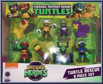 Turtle Rescue 8 Piece Set Action Figure