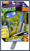 Ninja Build -n- Battle: Leonardo from Teenage Mutant Ninja Turtles - Nickelodeon - Role Play manufactured by Playmates [Front]