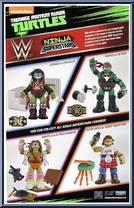 Donatello as Ultimate Warrior from Teenage Mutant Ninja Turtles - Nickelodeon - WWE manufactured by Playmates [Back]