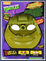 Electronic Michelangelo Mask from Teenage Mutant Ninja Turtles - Nickelodeon - Role Play manufactured by Playmates [Back]
