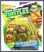 Head Droppin' Leonardo from Teenage Mutant Ninja Turtles - Nickelodeon - Head Droppin' manufactured by Playmates [Front]