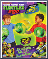 Dojo: Inflatable Training Hands from Teenage Mutant Ninja Turtles - Nickelodeon - Role Play manufactured by Playmates [Front]
