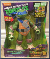 Leonardo from Teenage Mutant Ninja Turtles - Nickelodeon - Interactive Talking manufactured by Playmates [Front]
