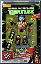 Leonardo as Finn Balor from Teenage Mutant Ninja Turtles - Nickelodeon - WWE manufactured by Playmates [Front]