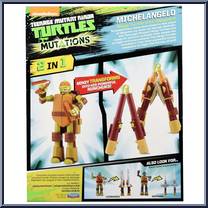 Michelangelo from Teenage Mutant Ninja Turtles - Nickelodeon - Ninja Turtle Into Weapon manufactured by Playmates [Back]