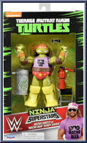 Michelangelo as "Macho Man" Randy Savage from Teenage Mutant Ninja Turtles - Nickelodeon - WWE manufactured by Playmates [Front]