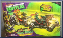 Raph & Mikey's Patrol Buggies from Teenage Mutant Ninja Turtles - Nickelodeon - Patrol Buggies manufactured by Playmates [Front]