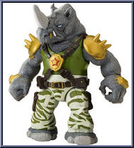 Rocksteady from Teenage Mutant Ninja Turtles - Nickelodeon - Basic Series manufactured by Playmates [Loose]